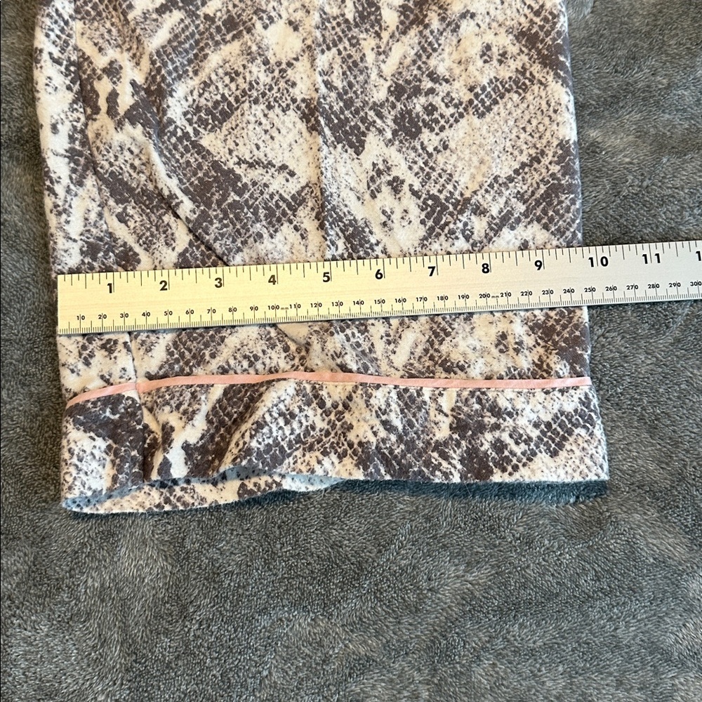 PJ Salvage Snake Print Classic Flannel Lover Pajama Shirt & Pants Set SZ 1X Plus - Picture 12 of 12